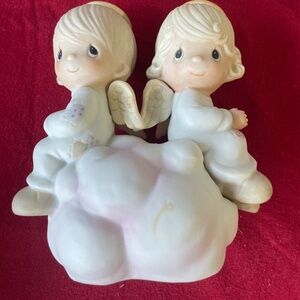 Vintage Precious Moments Figurine "...But Love Goes On Forever"